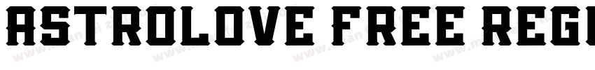 Astrolove Free Regul字体转换